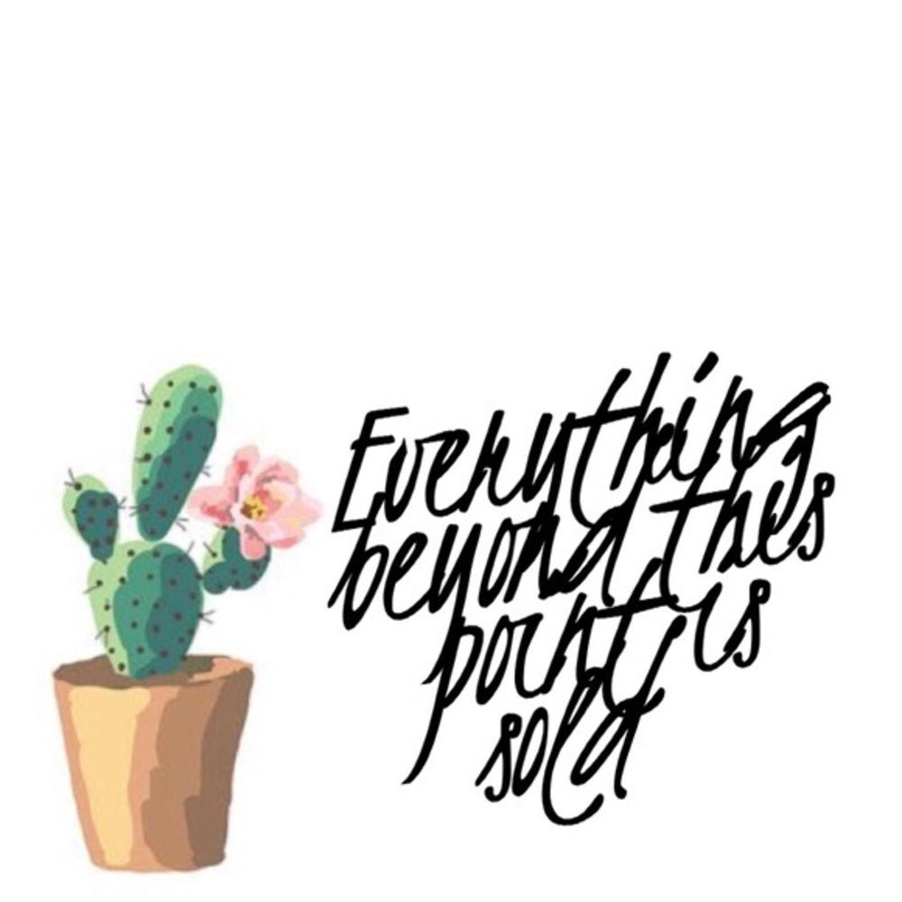 Everything sold beyond this point